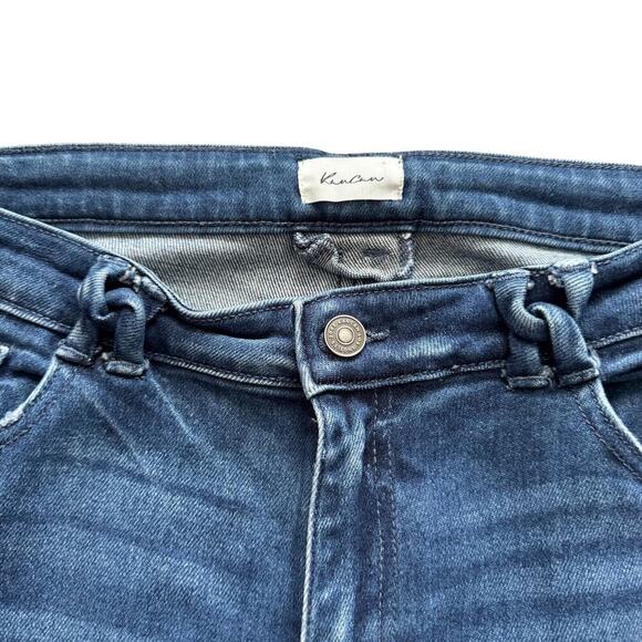 KanCan Jeans Womens Sz 13 30 Blue Straight High Rise Crop Preppy Casual - Picture 3 of 15